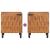Dulap de noapte 2 pcs Maro 40 x 33,5 x 46 cm GartenMobel Dekor