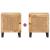 Dulap de noapte natural 40 x 33,5 x 46 cm Lemn de mango solid GartenMobel Dekor