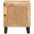 Dulap de noapte natural 40 x 33,5 x 46 cm Lemn de mango solid GartenMobel Dekor