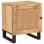 Dulap de noapte 2 pcs natural 40 x 33,5 x 46 cm GartenMobel Dekor