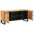 Cabinet TV cu raft Maro 105 x 33,5 x 46 cm Lemn de mango solid GartenMobel Dekor