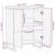 Bufet Maro 60 x 33,5 x 75 cm Lemn de mango solid GartenMobel Dekor