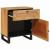 Dulap de noapte natural 50 x 33 x 60 cm Lemn de mango solid GartenMobel Dekor
