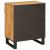 Dulap de noapte natural 50 x 33 x 60 cm Lemn de mango solid GartenMobel Dekor
