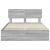 Cadru de pat cu sertar Gri Sonoma 140 x 190 cm Lemn Ingineresc GartenMobel Dekor