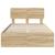 Cadru de pat Stejar Sonoma 120 x 190 cm Lemn Ingineresc GartenMobel Dekor