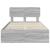 Cadru de pat cu sertar Gri Sonoma 120 x 190 cm Lemn Ingineresc GartenMobel Dekor
