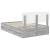 Cadru de pat cu sertar Gri Sonoma 120 x 190 cm Lemn Ingineresc GartenMobel Dekor