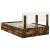 Cadru de pat Stejar fumuriu 120 x 200 cm Lemn Ingineresc GartenMobel Dekor