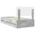 Cadru de pat Gri din beton 100 x 200 cm Lemn Ingineresc GartenMobel Dekor