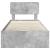 Cadru de pat Gri din beton 90 x 190 cm Lemn Ingineresc GartenMobel Dekor