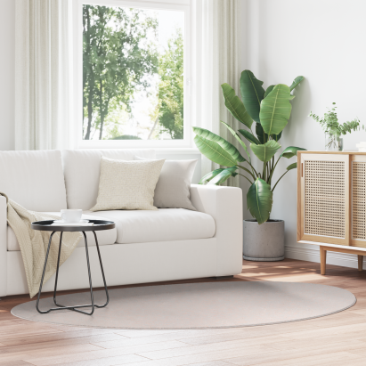 Covor HUARTE Nisipiu 140 x 200 cm Poliester GartenMobel Dekor