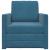 Pat canapea albastru 74 x 77 x 81 cm Catifea GartenMobel Dekor