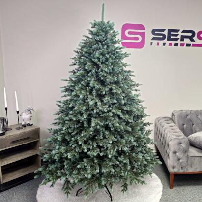 Brad artificial Christmas Deluxe by Sersimo, Alaska Select verde argintiu, integral 3D, 210 cm Household NewTrend