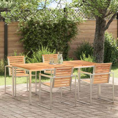 MasăpentruCinăînExterior Maro 200x90x75cm Lemn masiv de tec GartenMobel Dekor