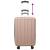 Valiză cu blocare roz auriu 43 x 27 x 66 cm Plastic ABS GartenMobel Dekor