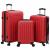 Set de Valize 3 pcs Roșu 50 x 31 x 78 cm Plastic ABS și Oțel GartenMobel Dekor