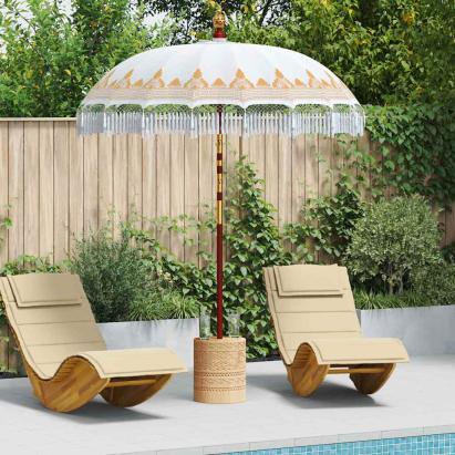 Parasol Balinez Crem 185 x 185 x 260 cm GartenMobel Dekor