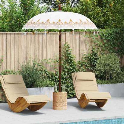 Parasol Balinez Crem 185 x 185 x 260 cm GartenMobel Dekor
