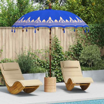 Parasol Balinez albastru 215 x 215 x 260 cm GartenMobel Dekor