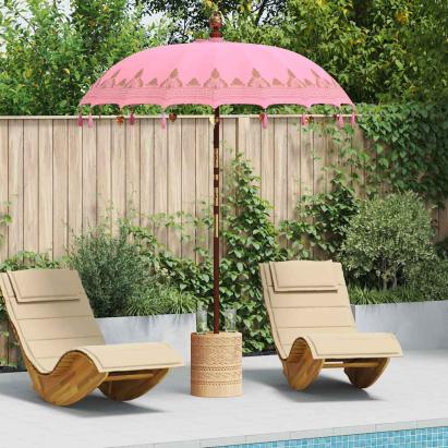 Parasol Balinez Roz 185 x 185 x 260 cm GartenMobel Dekor