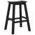 Scaun de bar 2 pcs Negru 52 x 43 x 73.5cm HDPE GartenMobel Dekor