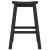 Scaun de bar 2 pcs Negru 52 x 43 x 73.5cm HDPE GartenMobel Dekor