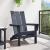 Scaun pliabil Adirondack Bleumarin 74.5 x 80.5 x 90 cm HDPE GartenMobel Dekor