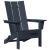 Scaun pliabil Adirondack Bleumarin 74.5 x 80.5 x 90 cm HDPE GartenMobel Dekor