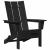 Scaun pliabil Adirondack Negru 74.5 x 80.5 x 90 cm HDPE GartenMobel Dekor