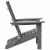 Scaun pliabil Adirondack Gri deschis 74.5 x 80.5 x 90 cm HDPE GartenMobel Dekor