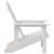 Scaun Adirondack Alb 74 x 82 x 92cm HDPE GartenMobel Dekor