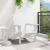 Scaun Adirondack Alb 74 x 82 x 92cm HDPE GartenMobel Dekor