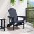 Scaun Adirondack Bleumarin 74 x 82 x 92cm HDPE GartenMobel Dekor