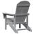 Scaun Adirondack Gri deschis 74 x 82 x 92cm HDPE GartenMobel Dekor