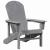 Scaun Adirondack Gri deschis 74 x 82 x 92cm HDPE GartenMobel Dekor