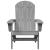 Scaun Adirondack Gri deschis 74 x 82 x 92cm HDPE GartenMobel Dekor