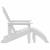 Scaun Adirondack Alb 74 x 82 x 92cm HDPE GartenMobel Dekor