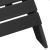 Scaun Adirondack cu pernă Negru 74 x 82 x 92cm HDPE GartenMobel Dekor
