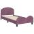 Cadru de pat pentru copii cu spătar Violet 80 x 200 cm Catifea GartenMobel Dekor