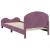 Cadru de pat pentru copii cu spătar Violet 80 x 200 cm Catifea GartenMobel Dekor