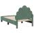 Cadru de pat pentru copii cu spătar Verde Mării 70 x 140 cm GartenMobel Dekor