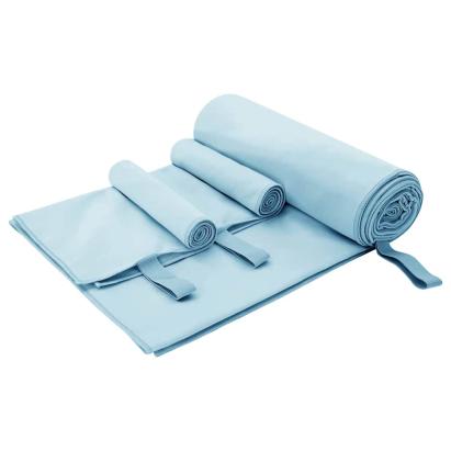 Set de Prosoape Sport 3 pcs albastru Poliester și poliamidă GartenMobel Dekor