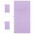 Set de Prosoape Sport 3 pcs Violet Poliester și poliamidă GartenMobel Dekor