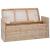 Bancă cu spațiu de depozitare natural 110 x 40 x 50 cm Ratan GartenMobel Dekor