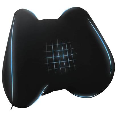 Pernă cu pernă Ajustabil Negru 42 x 32 x 14 cm Poliester GartenMobel Dekor