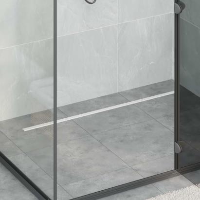 Scurgere de duș la 360° cu model subțire Argintiu 100 cm GartenMobel Dekor