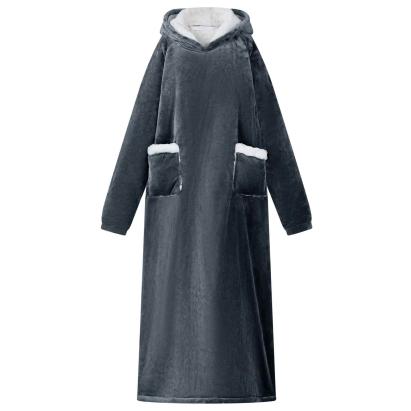 Hanorac pătură Albastru marin xl Fleece și Flanel GartenMobel Dekor