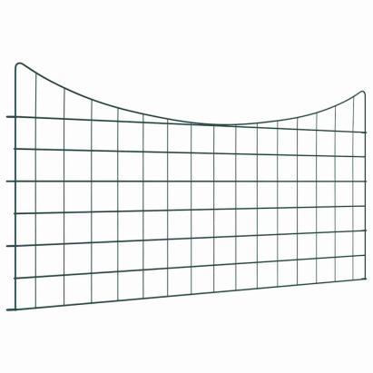 Set gard pentru iaz 5 pcs Verde 100 x 50 cm Oțel GartenMobel Dekor