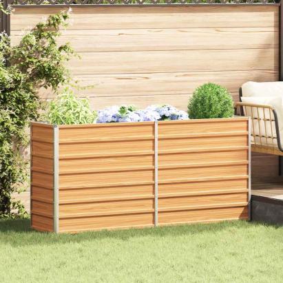 Strat înălțat de grădină Maro deschis 160 x 40 x 77 cm GartenMobel Dekor